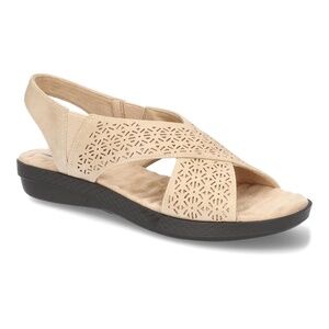 Easy Street Women's Brown Claudia Comfort Wave Sandals Shoe Size 9 - Beige